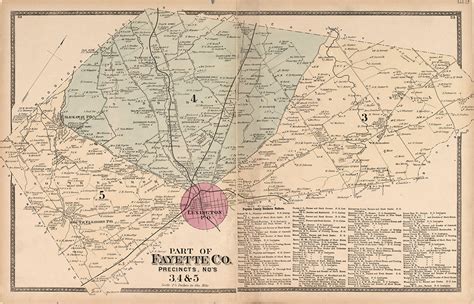 1877 Map of Northern Fayette County Kentucky - Etsy UK