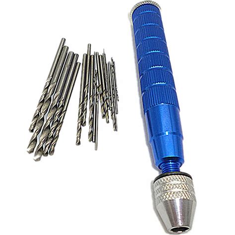 25pcs Twist Drills Bit 0.5 3mm Mini Micro Drill Hss Bits With Aluminium Manual Hand Drill ...