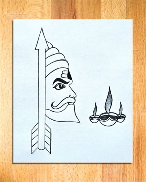 Ravan drawing, how to draw Ravan for Dussehra, easy pencil drawing for beginners | Drawing for ...