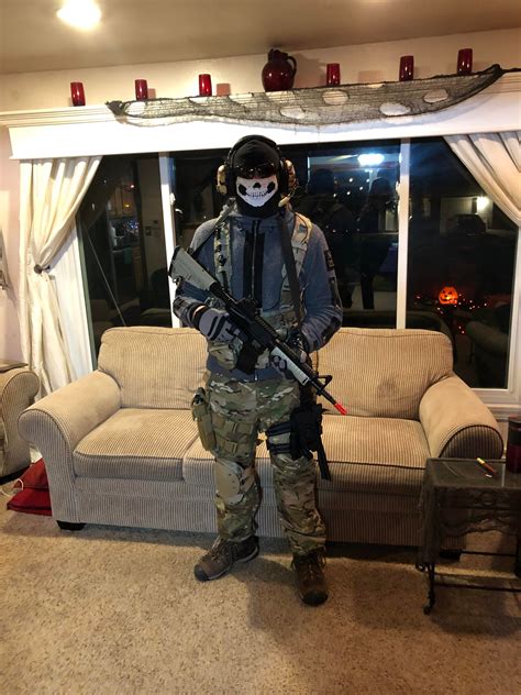 My Simon “Ghost” Riley costume. : r/MW2