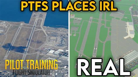 PTFS Airports In Real Life! - (Pilot Training Flight Simulator) - YouTube