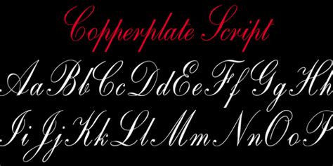 Copperplate Script - Free Font