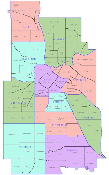 Minneapolis Community And Neighborhood Boundary Signs