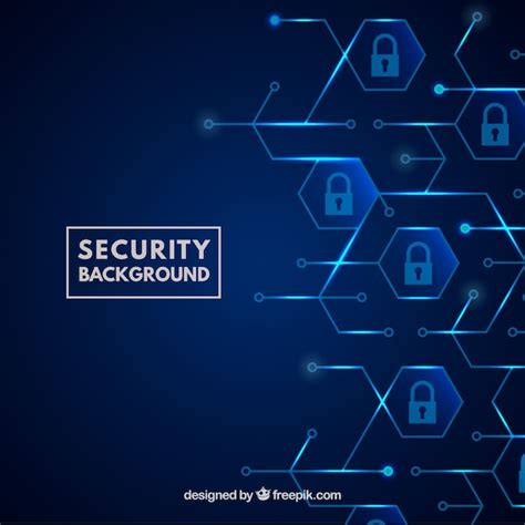 Free Vector | Blue security background with padlocks