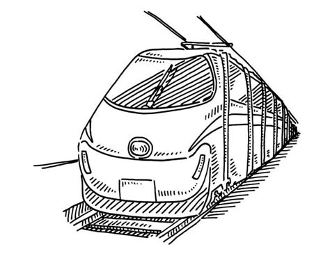 Bullet Train Coloring Pages