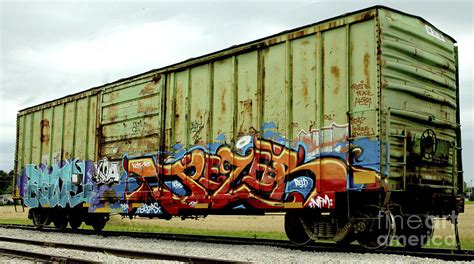 Graffiti Boxcar Photograph by Danielle Allard - Fine Art America