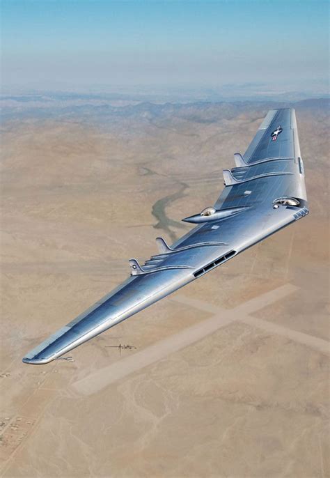 Northrop YB-49 Flying Wing (Vincenzo Auletta) | Flying wing, Aircraft ...