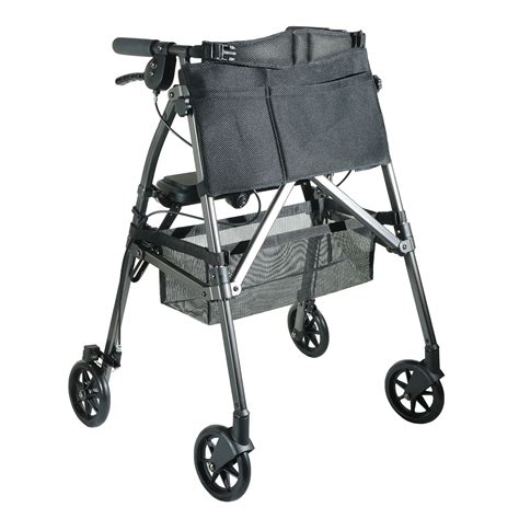 Stander EZ Fold-N-Go Rollator Short, Lightweight Junior Folding Walker ...