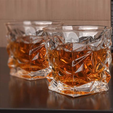 2Pcs Bourbon Crystalize Glasses Sets - SHIVA