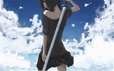 HD wallpaper: woman with sword anime character, anime girls, original characters | Wallpaper Flare