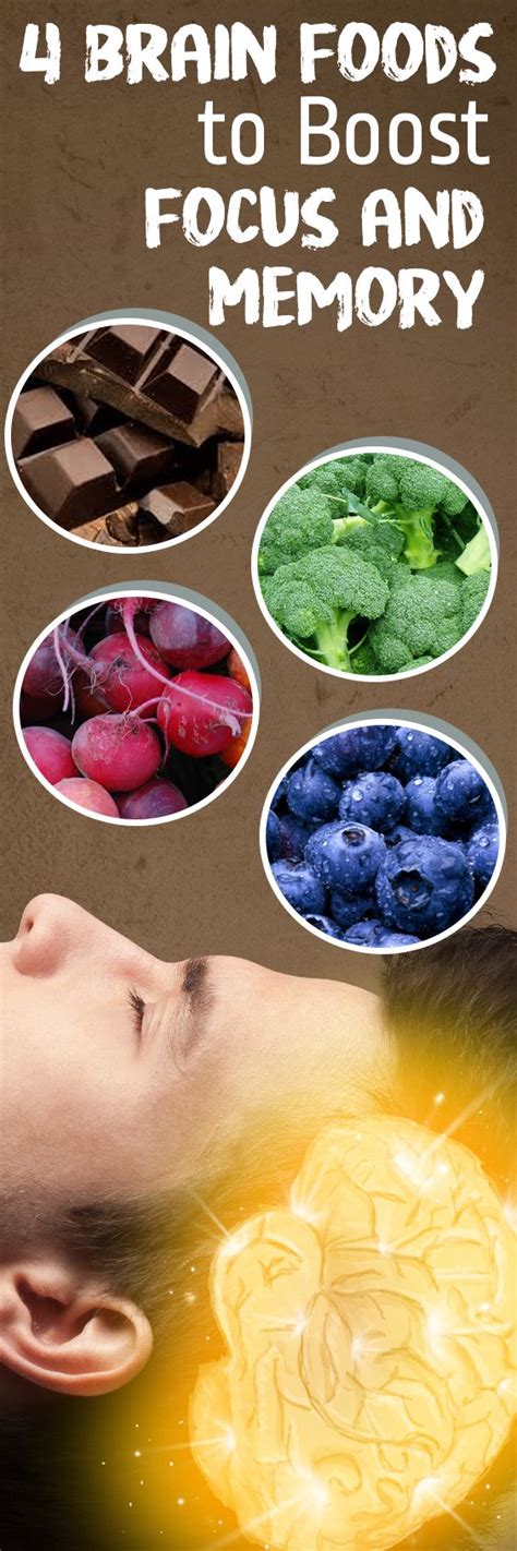 4 Brain Foods to Boost Focus and Memory | Brain food, Brain nutrition, Foods that improve memory