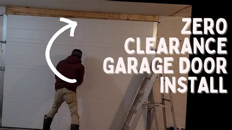 Install very Low Headroom Garage Door - YouTube