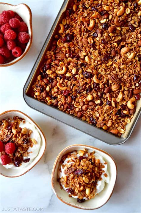 Easy Homemade Granola - Just a Taste