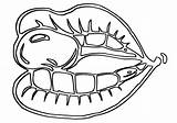 Lips Coloring Pages To Download And Print For Free sketch template