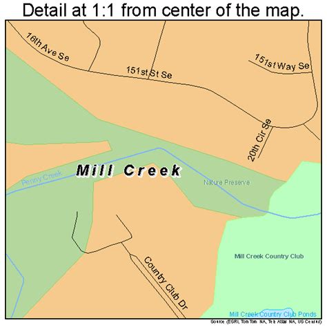 Mill Creek Washington Street Map 5345865