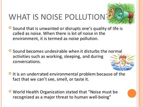 Noise pollution