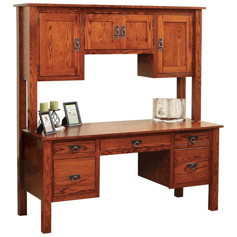 Post Mission Desk w/ Hutch - This Oak House | Handcrafted Furniture | London Ontario