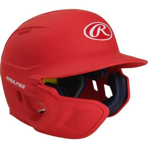 Rawlings Mach Junior 1-Tone Matte Baseball Helmet with LHB EXT Flap ...