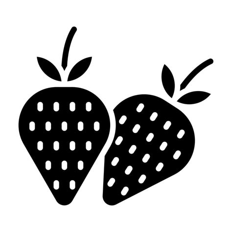 Strawberry vector icon 21714847 Vector Art at Vecteezy