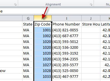 Adding Zeroes Back to Zip Codes in Excel | AggData