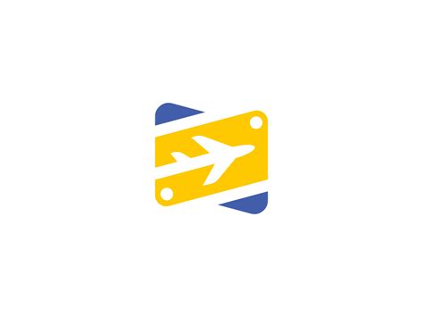 Yellow Airplane Logo Design in 2021 | Logo design, Dribbble design, ? logo