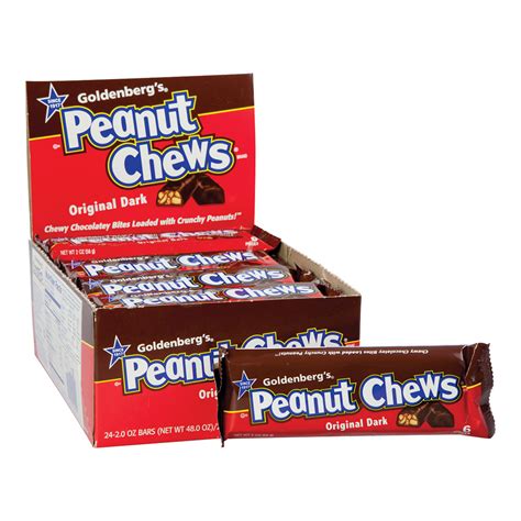 Goldenber's Original Dark Peanut Chews 2 oz | Nassau Candy