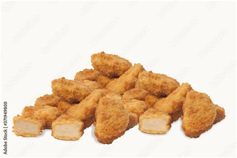 breaded chicken nuggets for an aperitif Stock Photo | Adobe Stock