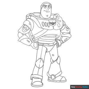 Buz Lightyear from Toy Story - Easy Drawing Guides