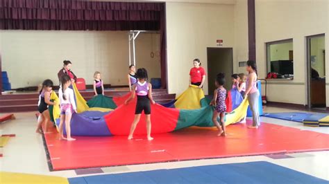 Gym class parachute part 1 - YouTube