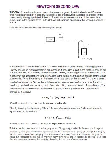 Newton's Second Law - Examples, PDF | Examples