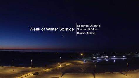 Winter Solstice Sunrise to Sunset in Nome, Alaska - YouTube