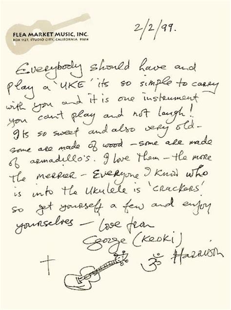 George Harrison Wrote a Letter Explaining Why You Should Have and Play ...