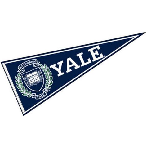 Yale University Felt Pennant measures 12x30 inches, is made of felt blends, has… | Yale ...