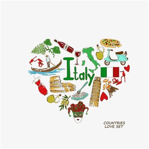 Heart Shaped Elements Hd Transparent, Italian Heart Shaped Elements ...