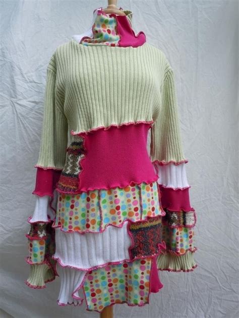 Upcycled Sweater dress / tunic diy | Upcycle clothes, Upcycle sweater ...