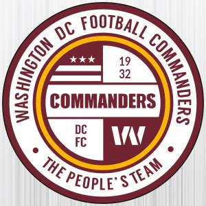 Washington Dc Football Commanders SVG | Washington Commanders NFL Logo ...