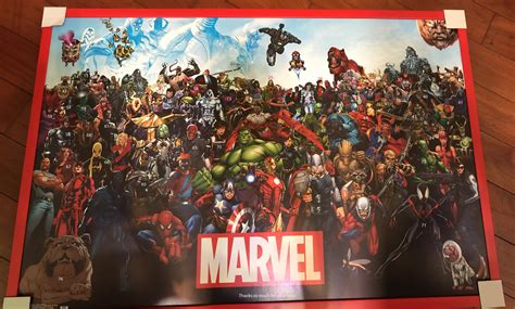 Hi, I got this poster but don’t know many marvel characters. I would really appreciate it if you ...