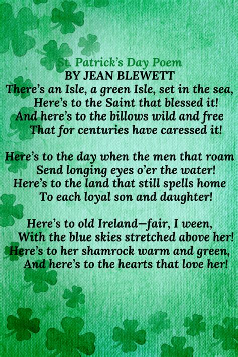 St. Patrick’s Day Poem - Irish Around The World