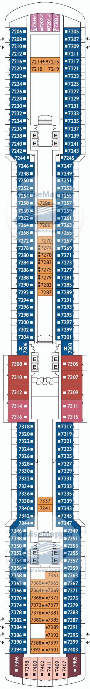 Carnival Luminosa deck 19 plan | CruiseMapper