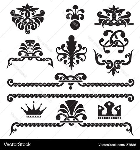 Gothic design elements Royalty Free Vector Image