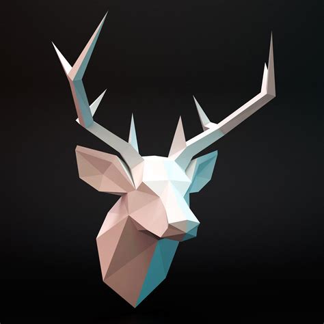 deer head low-poly 3D Model Game ready .max .fbx - CGTrader.com