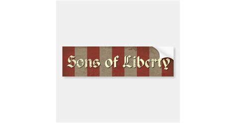 Sons of Liberty Flag Bumper Sticker | Zazzle