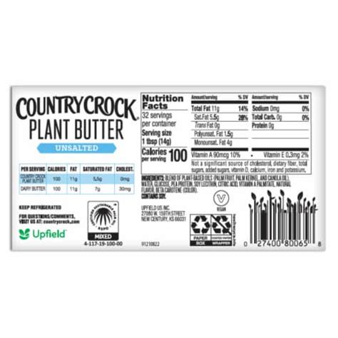 Country Crock Dairy Free Vegan Plant Butter Unsalted, 16 oz - Fry’s ...