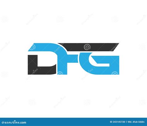 Creative Letter DFG Logo Icon Design Concept Stock Vector ...