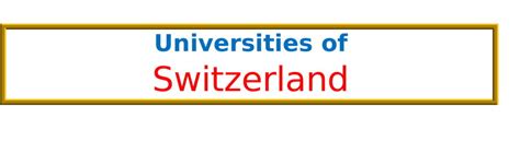 Universities in Switzerland