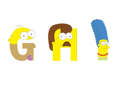 "The Simpsons" Personal Font :: Behance