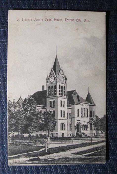 ST. FRANCIS COUNTY COURT HOUSE FORREST CITY AR Postcard | Forrest city ...