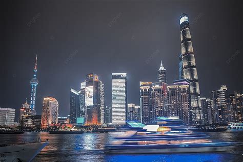 Shanghai Bund Night View Cruise Background, Shanghai Bund, Oriental ...