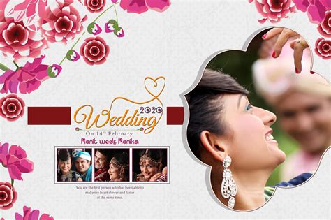 indian wedding album cover design 12x18 psd templates