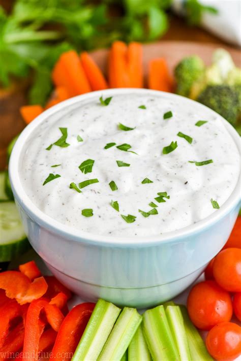 This Healthy Vegetable Dip Recipe is really easy, light on calories ...